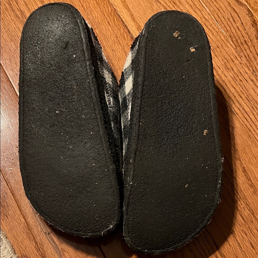 Birkenstock Plaid Zermatt shearling Slippers - Black and Cream - Picture 4 of 4